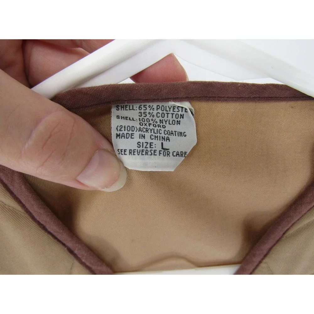 Hunting Shooting Vest XL Brown Tan Quilted Shoulder Utility Pocket Sport Outdoor
